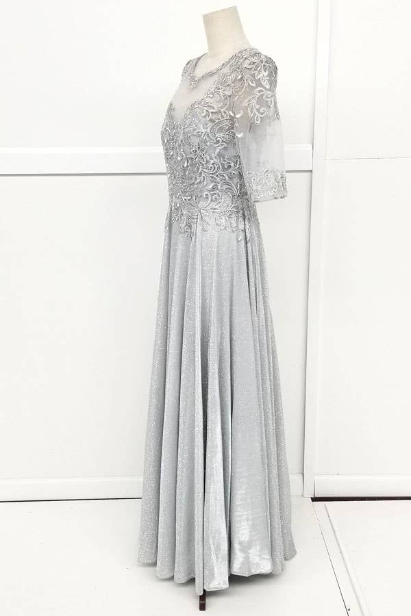 Chicas - Vendita all'ingrosso Vestito - Donna - Abito lungo Missy con maniche 3/4 e tasche J006-S-4XL28