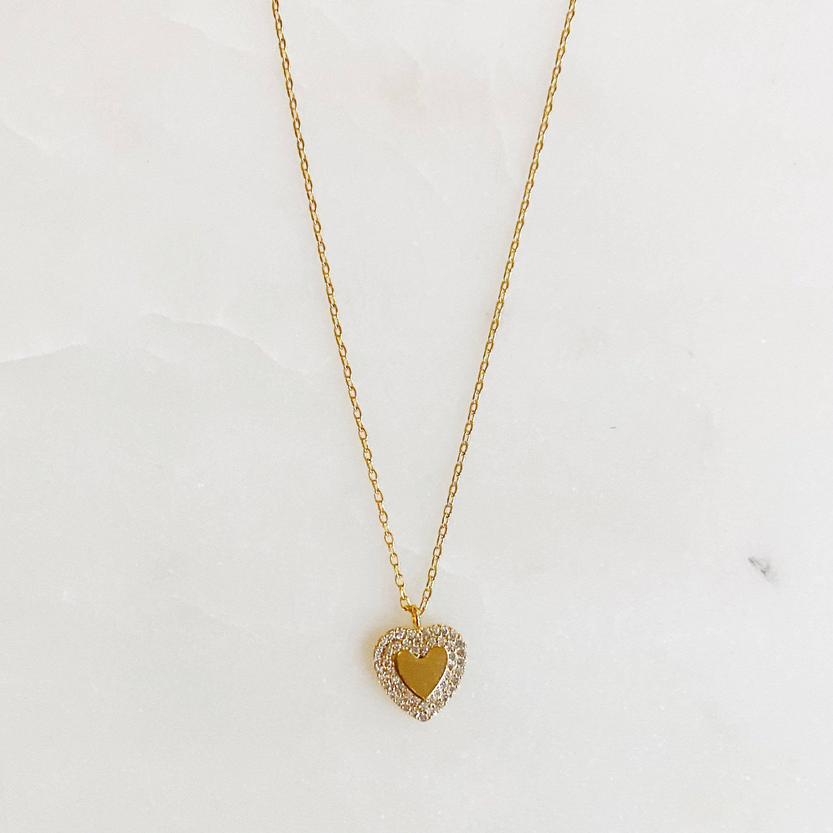 Ellison+Young - Wholesale Pendant/Charm Necklace - So Pretty Mini Heart Necklace1