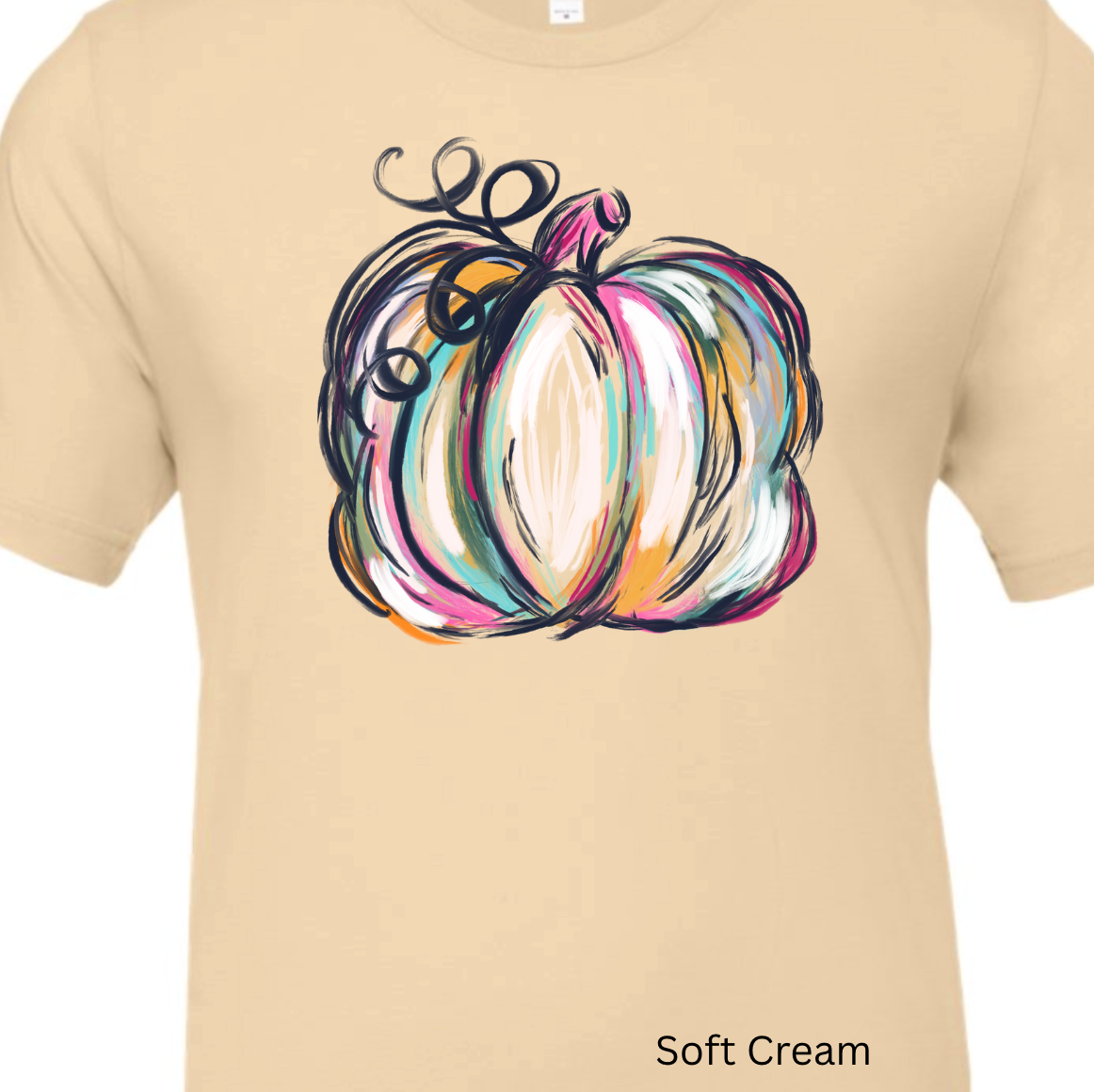 Kiki's Boutique - Wholesale Screen Printed T-Shirt - Women's - Watercolor Pumpkin Tee8