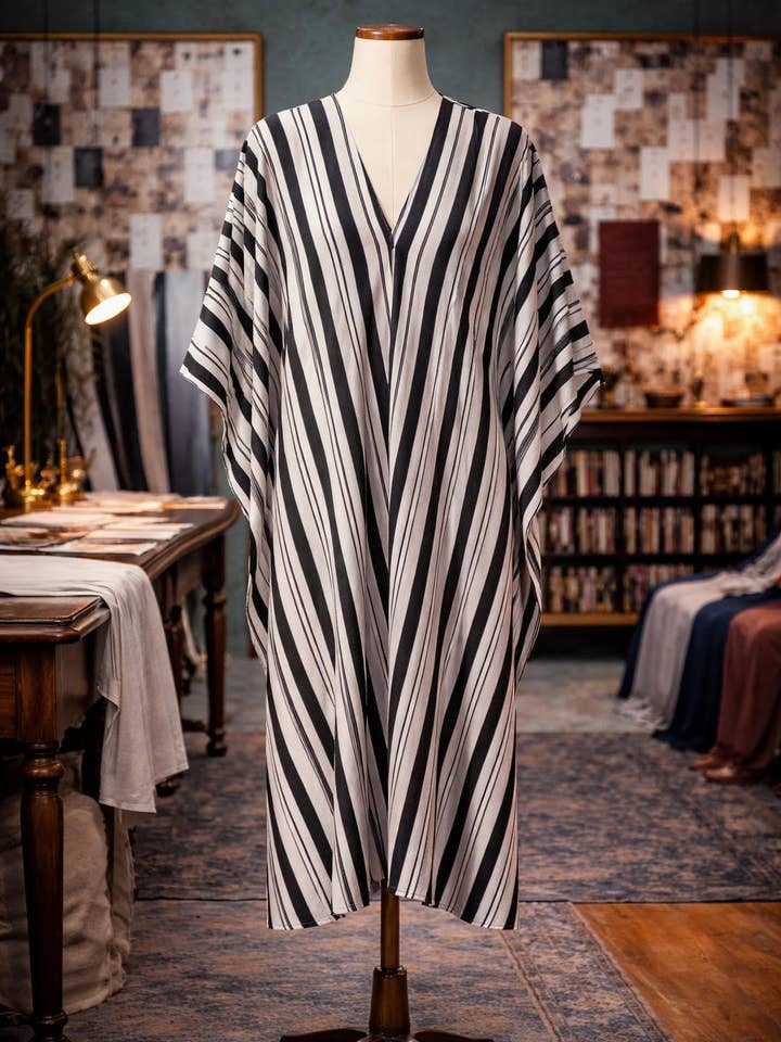 Cooper Stripe Kaftan voor wholesale door Jennafer Grace