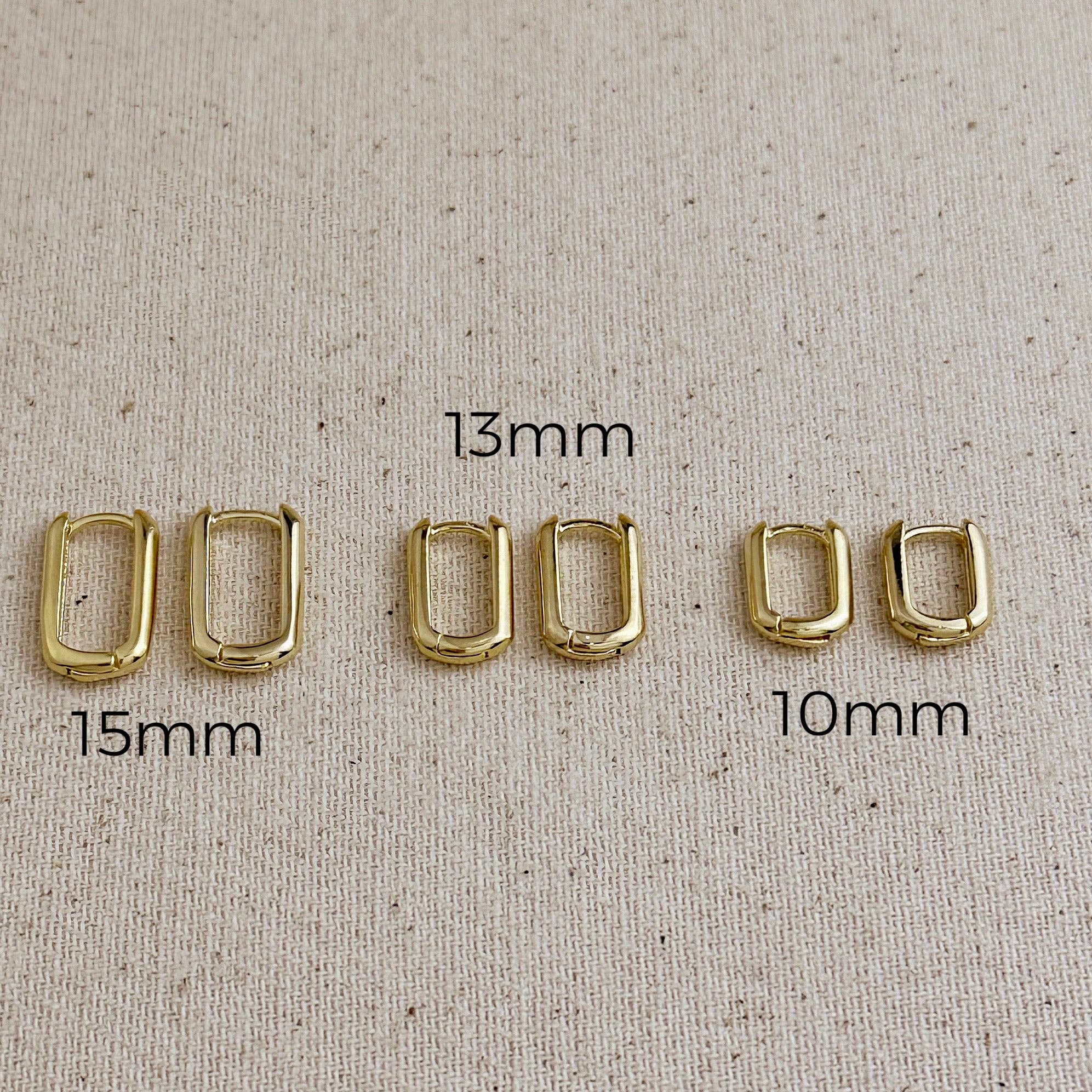 GoldFi – Brincos de argola por atacado – Brincos de argola oblongo banhados a ouro 18k11