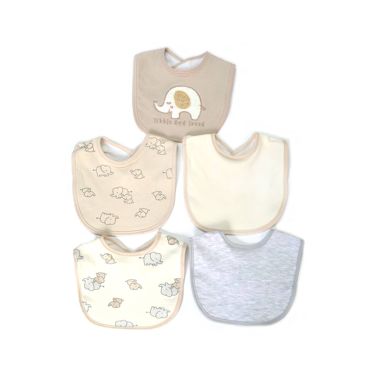 Lollipop Dreams - Venta al por mayor Babero - Bebés - Pack de 5 baberos bordados de algodón y poliéster suave para bebé3