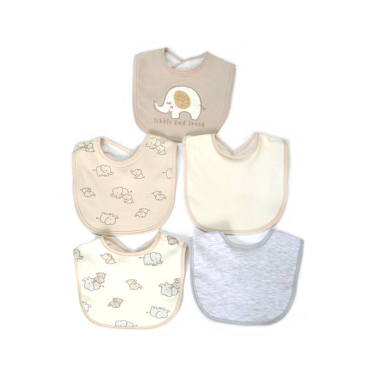 Lollipop Dreams - Wholesale Bib - Baby - 5 Pack Soft Cotton Poly Embroidered Baby Bibs3