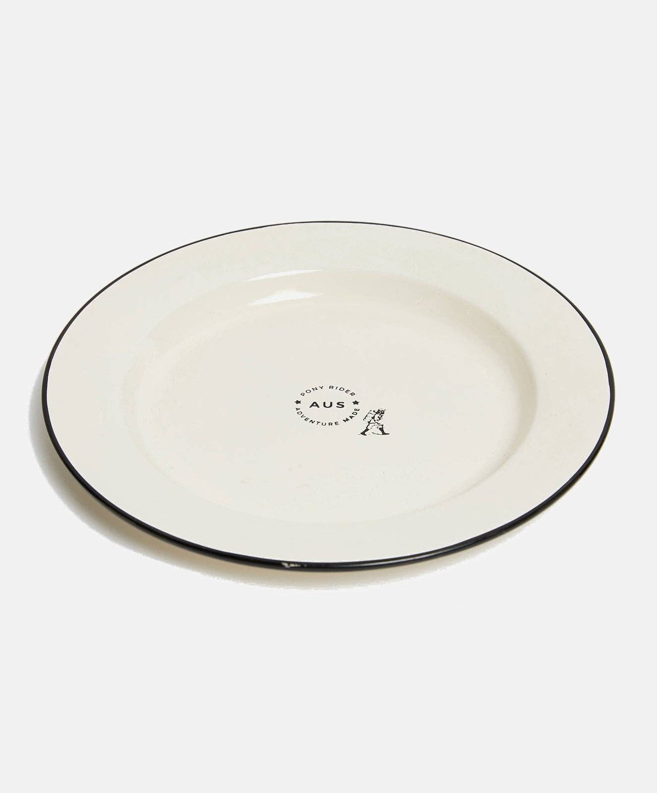 Adventure Made Enamel Plate | Vintage White for wholesale on Faire