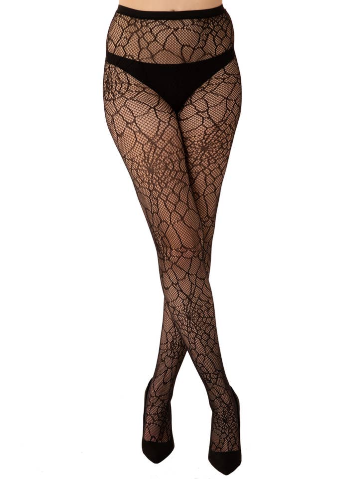 Cobweb Fishnet Tights for wholesale by Pamela Mann