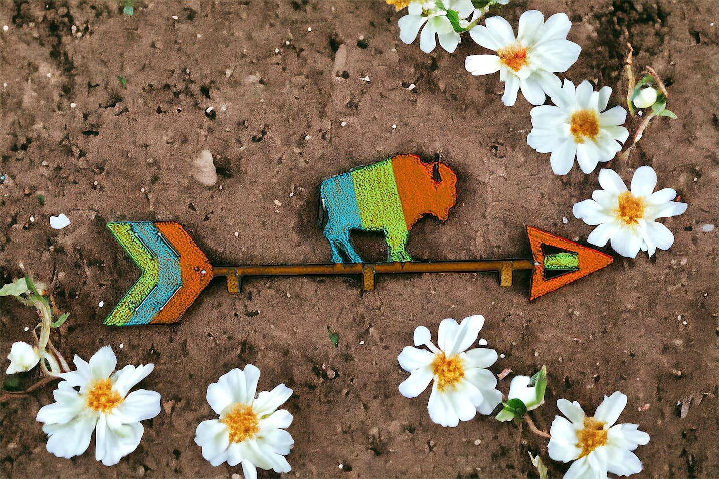 Whimsies - Wholesale Wall Hook - Buffalo KEY Hook Lodge Southwest organize Leash holder eco