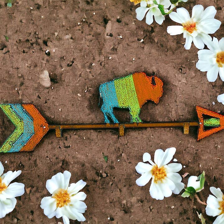 Whimsies - Wholesale Wall Hook - Buffalo KEY Hook Lodge Southwest organize Leash holder eco0