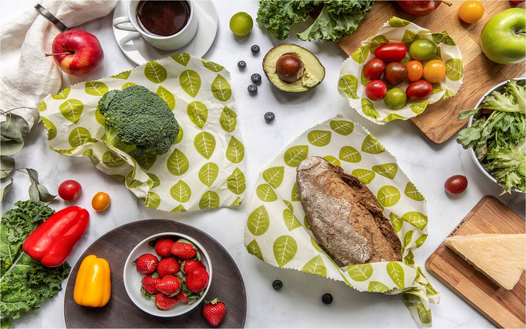 wrapéo - Wholesale Food Storage Wrap/Bag - wrapéo vegetable waxes - set of 3 M - wra0143312