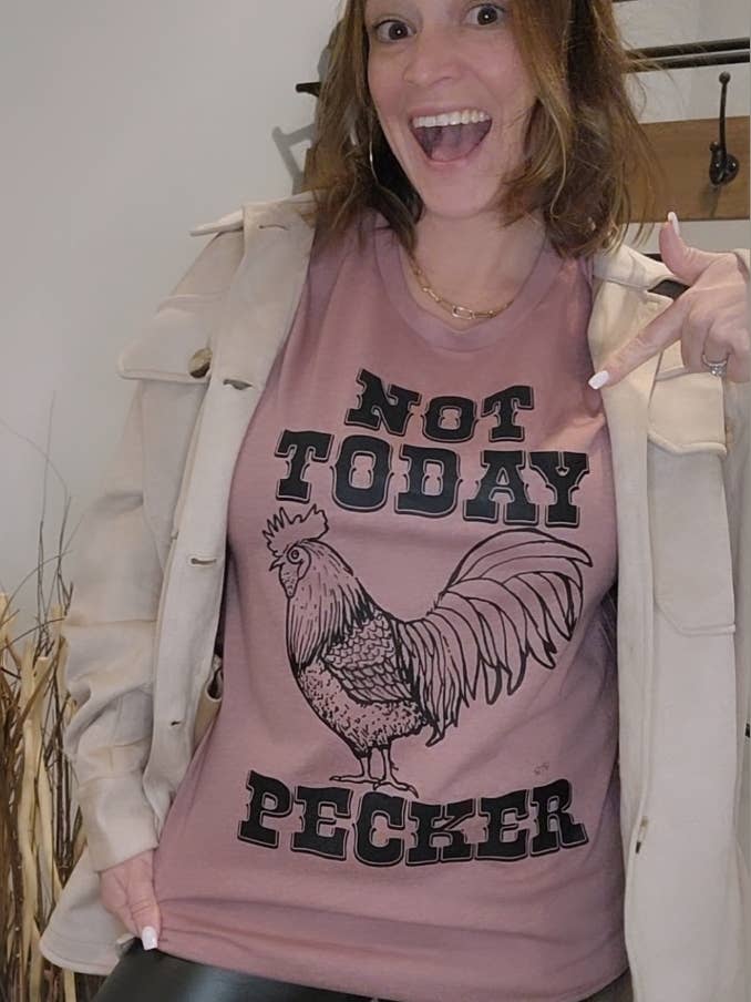 Inte Idag Pecker Grafisk Tee för wholesale av BTB Apparel