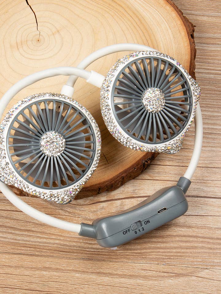 Handmade Rhinestone Neck Fans CR0059 for wholesale by Ole