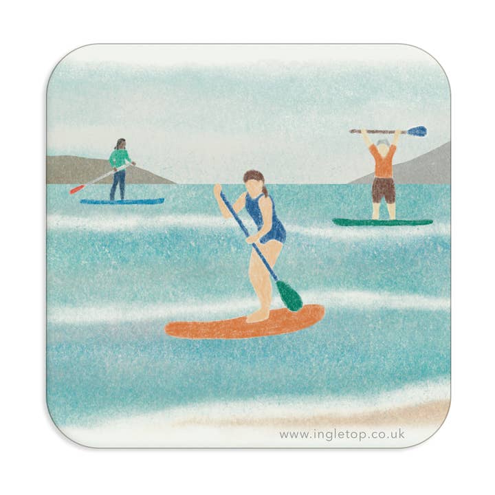Paddleboarding Coaster for wholesale by Ingletop