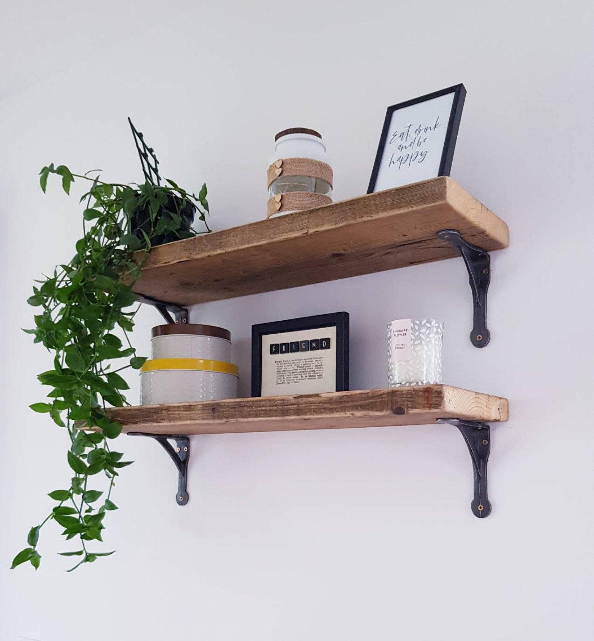 QuirkHub - Vente Étagères murales - Support d'étagère en fonte | Support d'étagère en fer antique1