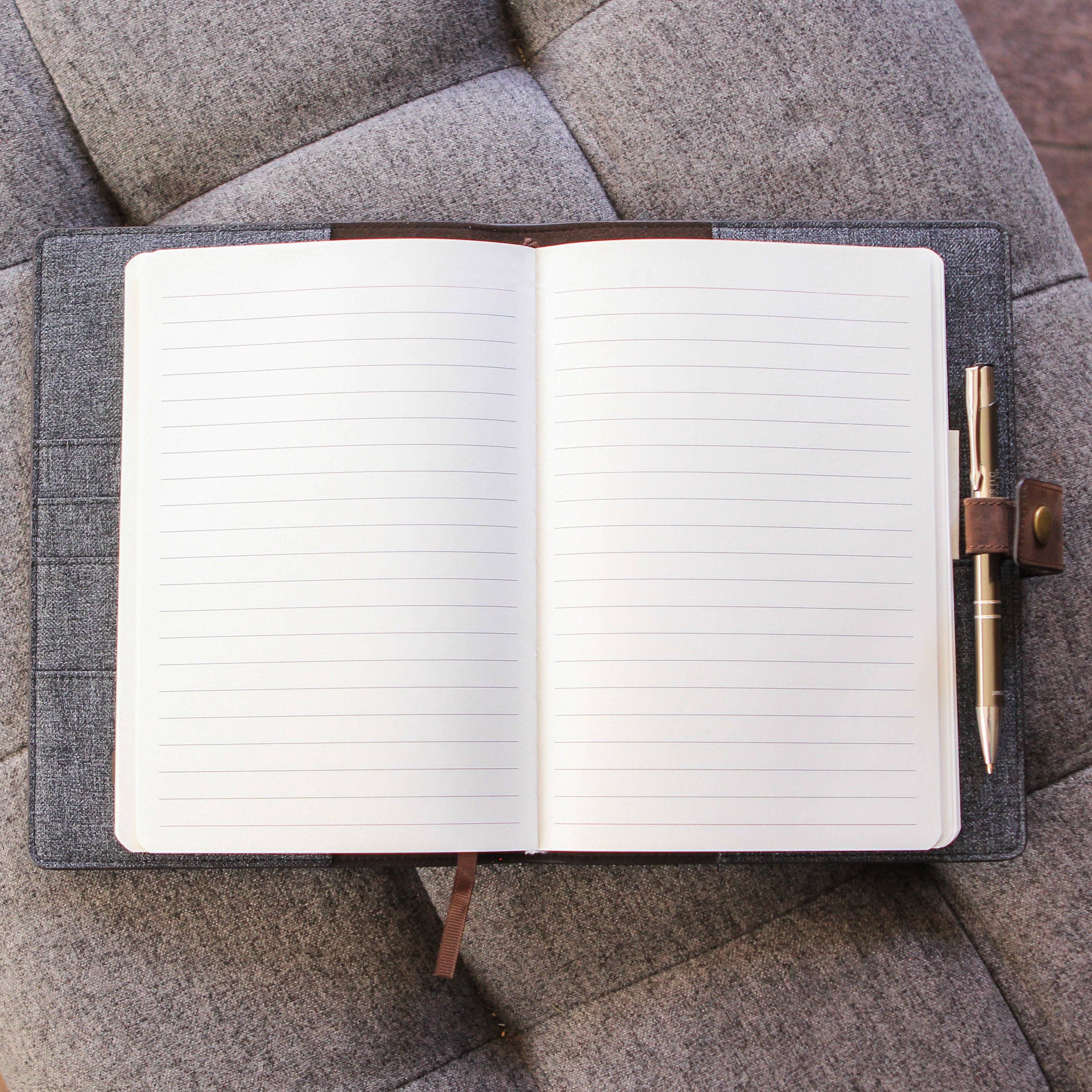 Case Elegance – Engroshandel Dagbog – Bucksaw Genopfyldelig Brun Læder Journal15