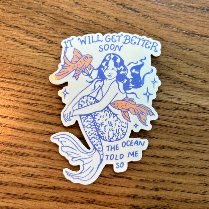 Kira Cyan - Wholesale Sticker - Mermaid Sticker