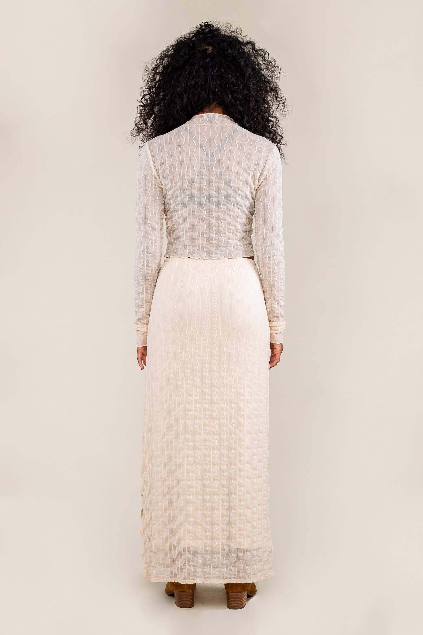 NLT – wholesale Skirt – Women’s – Abra Jacquard Mesh Skirt | Wavy Maxi12