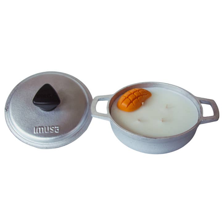 Arroz con mango caldero candle for wholesale by Albisa Candles