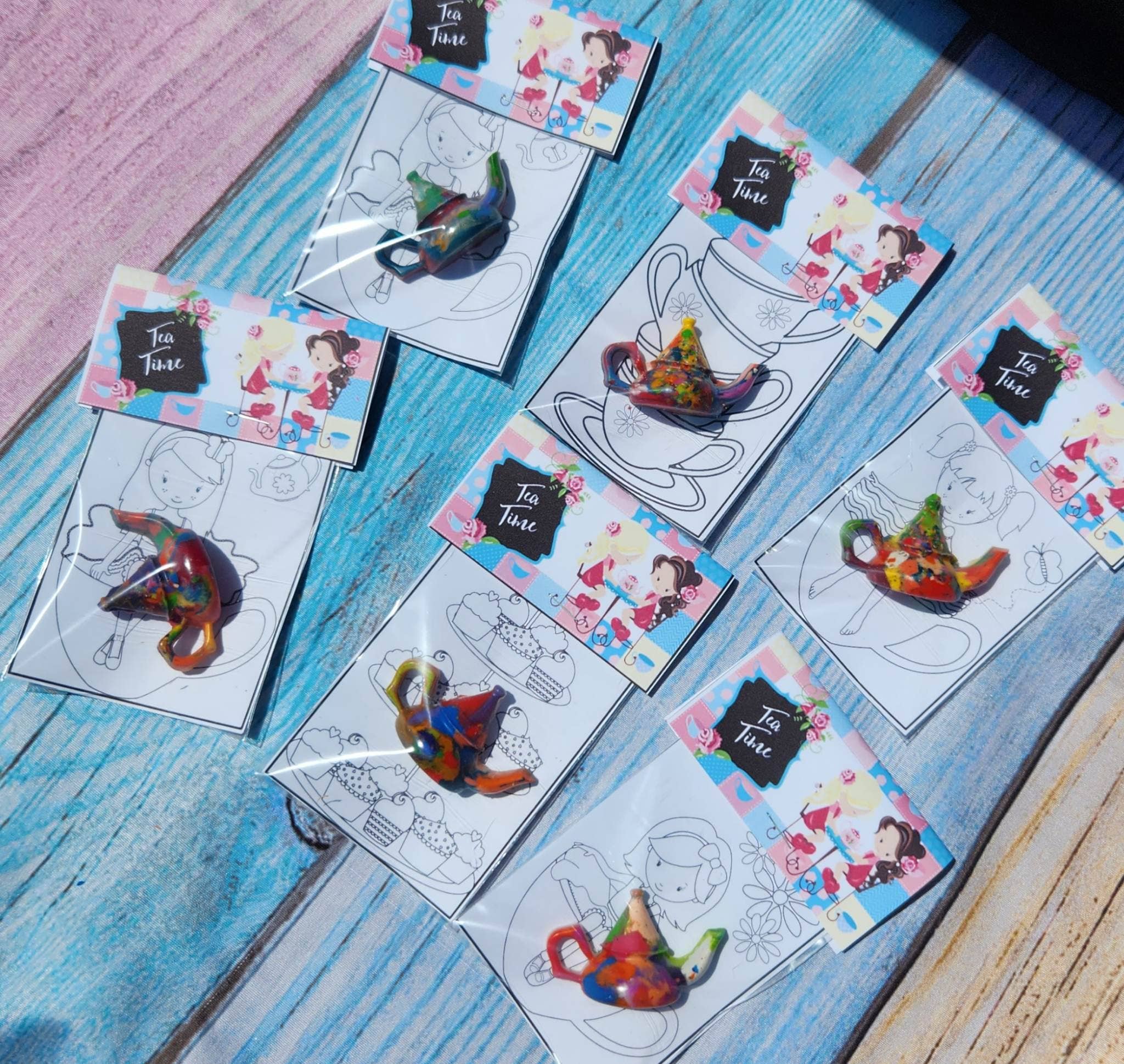 Snazzy Crayons – lembranças de festas por atacado – Favores da Festa de Aniversário Hora do Chá - Crayons2