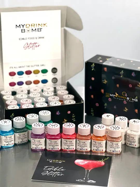 Purpurina Comestible - Tarro de 10g para venta al por mayor de My Drink Bomb