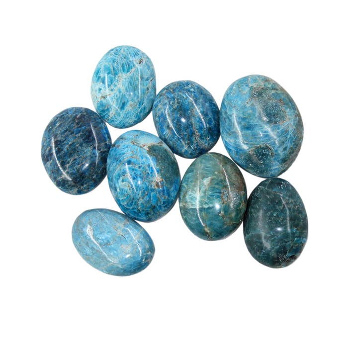 Pierres de Paume en Apatite Bleue, 2 lb (0,91 kg) pour la vente par Earths Elements Wholesale