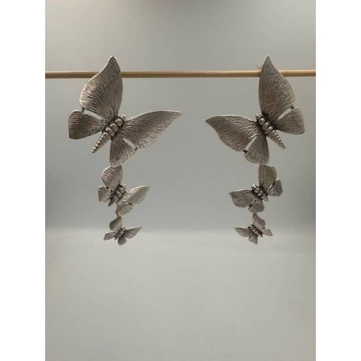 Volare - Wholesale Stud/Post Earrings - Cascading Butterfly Earrings1