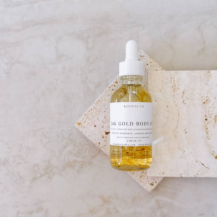 Revival Co - Wholesale Bath/Body Oil - 24K Gold Luxurious Body OilÂ