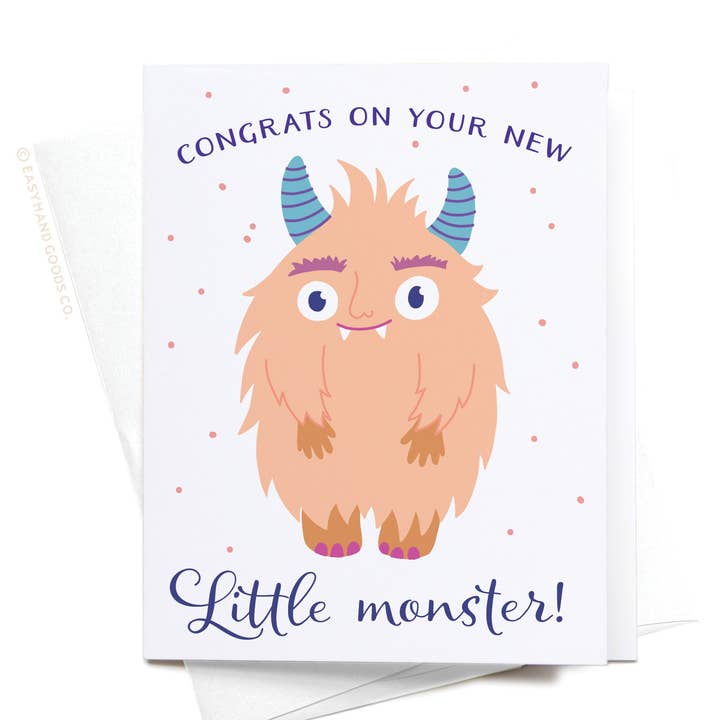 Tillykke med dit nye lille monster kort for engroshandel hos Easyhand Goods – formerly Onderkast