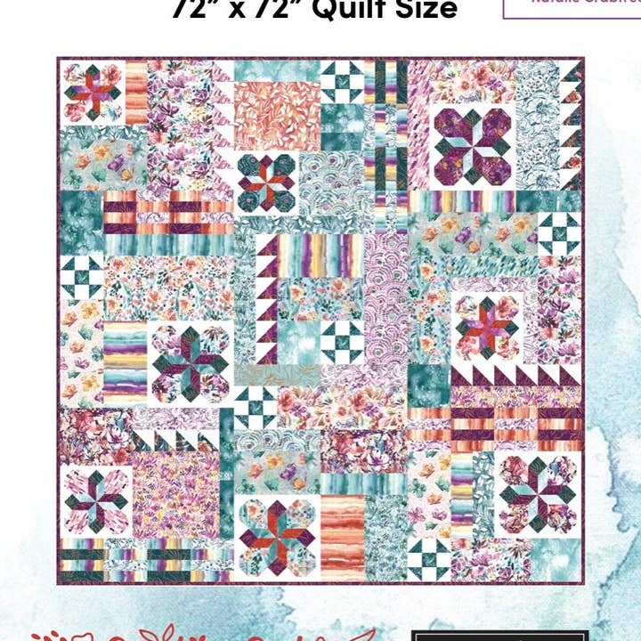 Patrón de colcha de campos silvestres para venta al por mayor de Create Joy Project