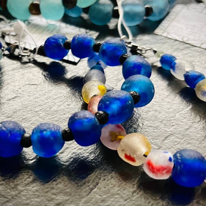 Handmade Recycled Glass Bracelets Hand Crafted for wholesale by Freedom4mymind