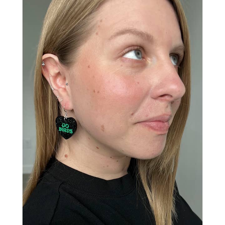 Studio Bladel - Wholesale Dangle Earrings - Mini Go Birds heart dangle earring3