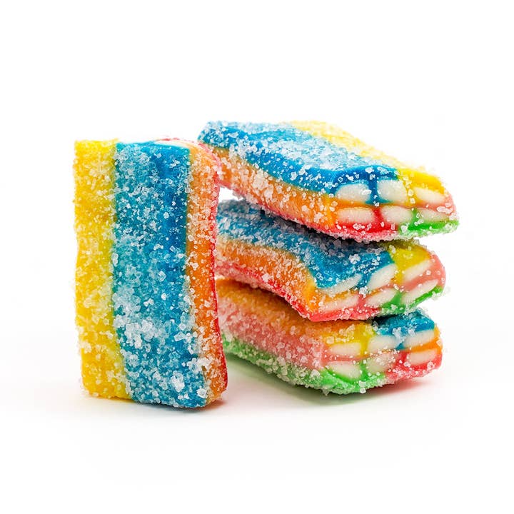 Licorice.com | Caramels.com | Taffy.com - Wholesale Licorice - Sour Rainbow Licorice Sarah's Favorite - (8oz Tube)