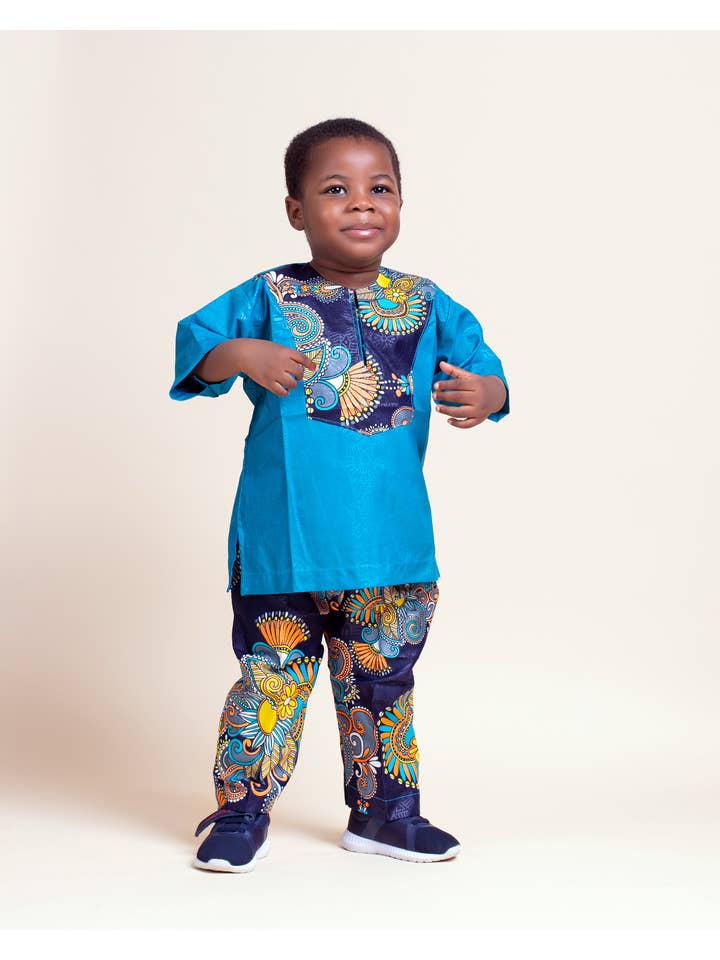 Abebi Modish - Wholesale Top & Pant Set - Kids - ABIOLA MATCHING SET (Available in another fabric)