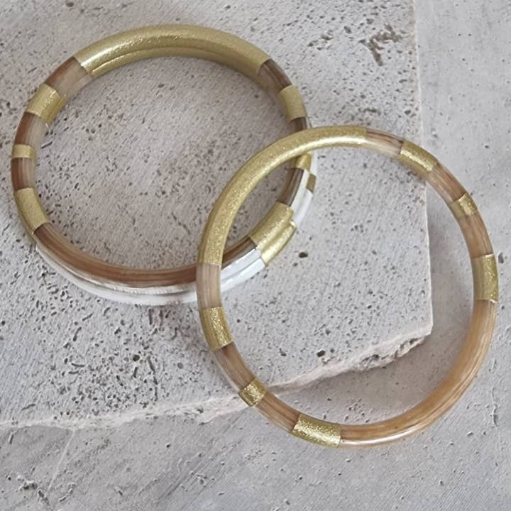 Le Coin Sauvage - Wholesale Bangle Bracelet - Horn Bangle Bracelet - Message - One Life - 5 mm3