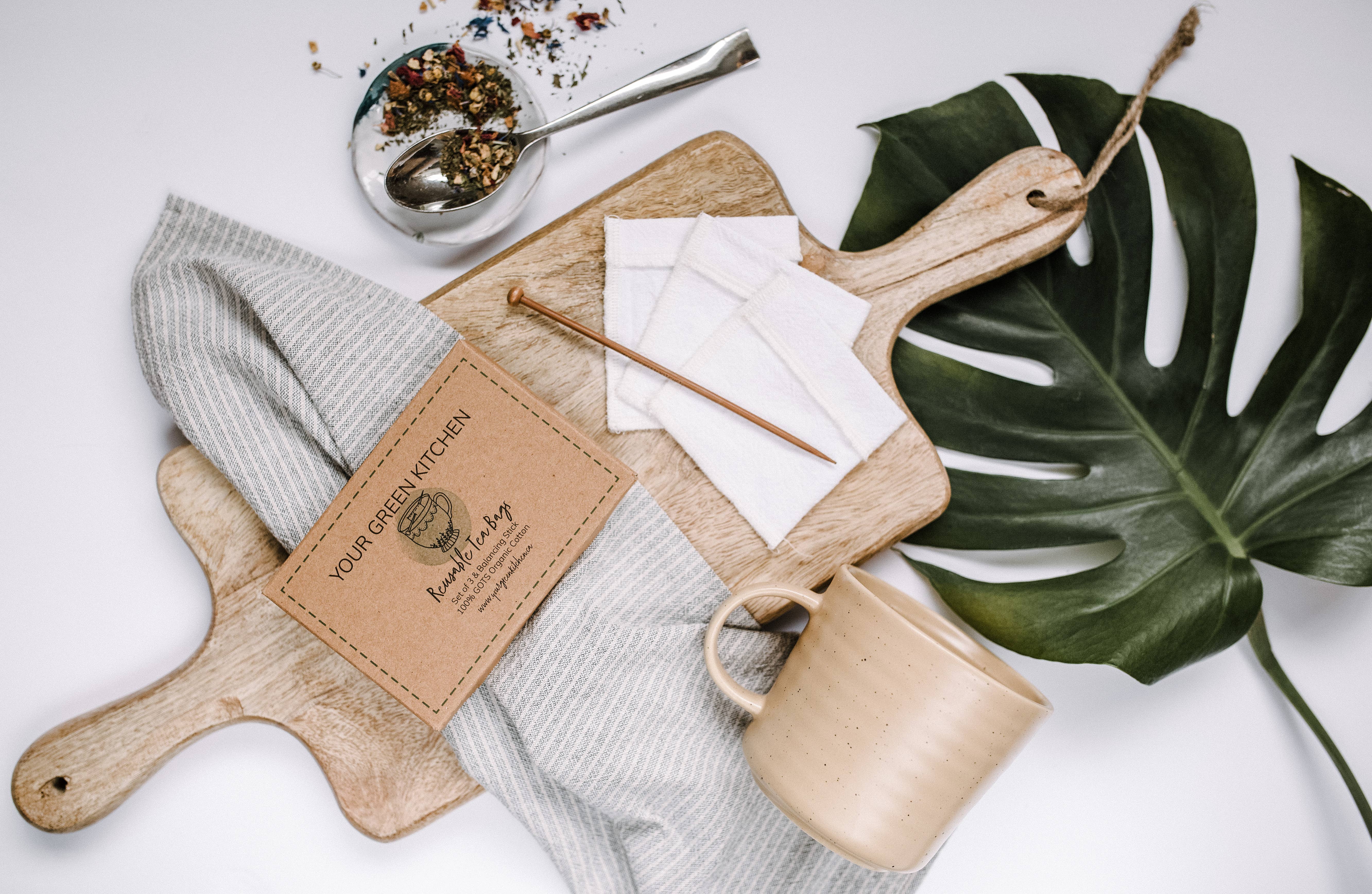 Your Green Kitchen – wholesale Tepåsar – Återanvändbara bomullspåsar5