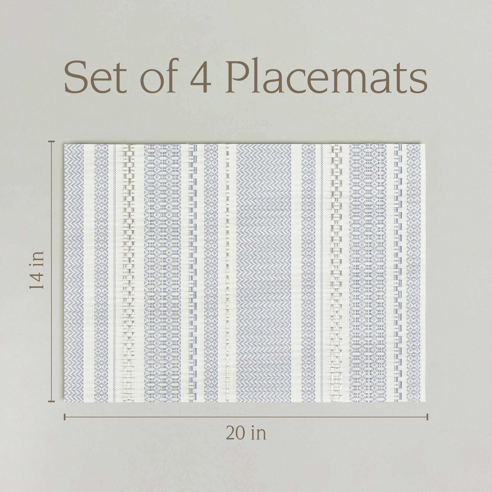 over&back - Wholesale Placemat - Reversible Woven Placemats – Set of 44