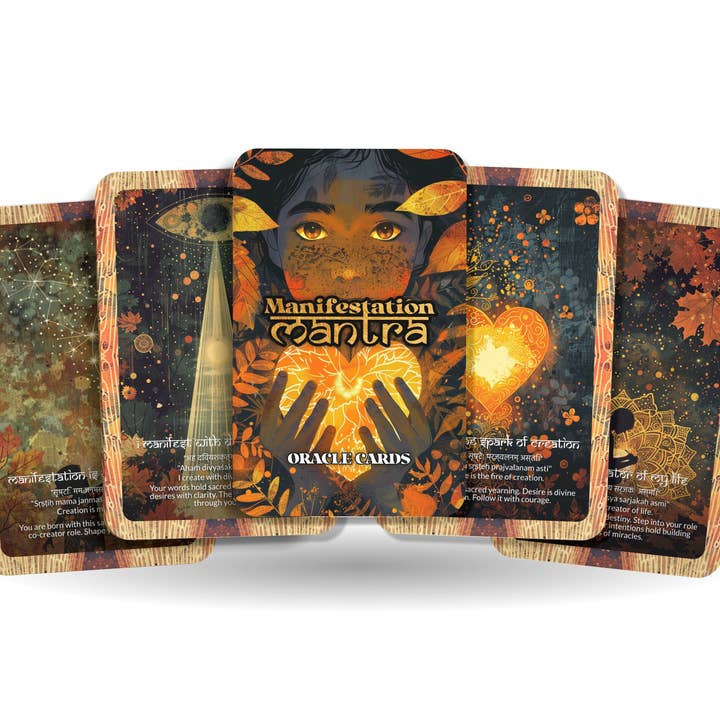 Manifestation Mantra Creation Orakel-Deck mit 22 Karten für den Großhandel von Ibiza Tarot USA