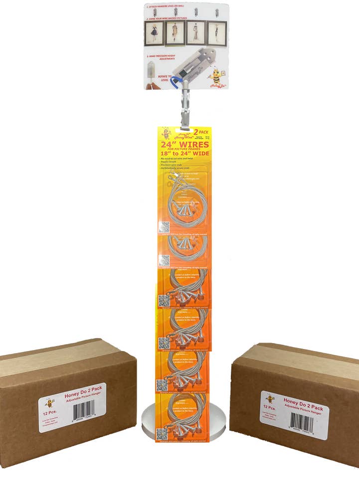 2HWA - (Starter Kit A) A HoneyWire™ Retail Starter Package ( for wholesale by HoneyDo® Precision Adjustable Pictures
