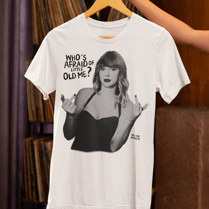SONDO DESIGN LTD – wholesale T-shirt (graphic) – women's – Who's Afraid of Little Old Me Shirt, Taylor Swift Merch