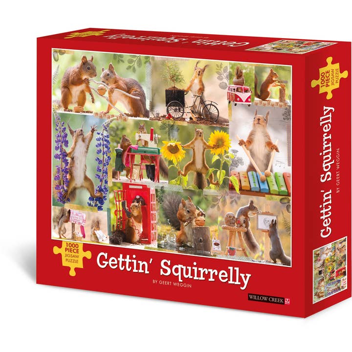 Puzle Gettin' Squirrelly de 1000 piezas para venta al por mayor de Willow Creek Press & Gifts