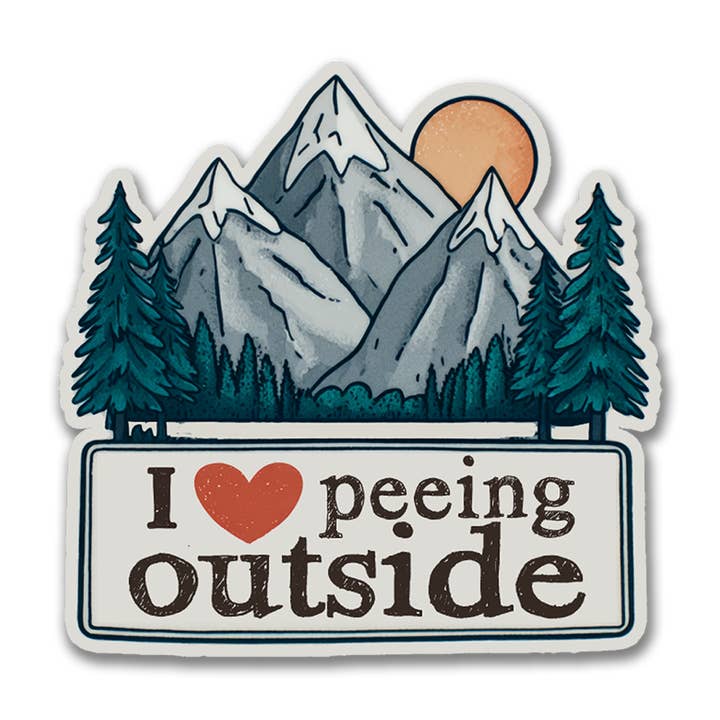 Buiten Plassen Sticker voor wholesale door Sock Harbor / Bigfoot Sock Co.