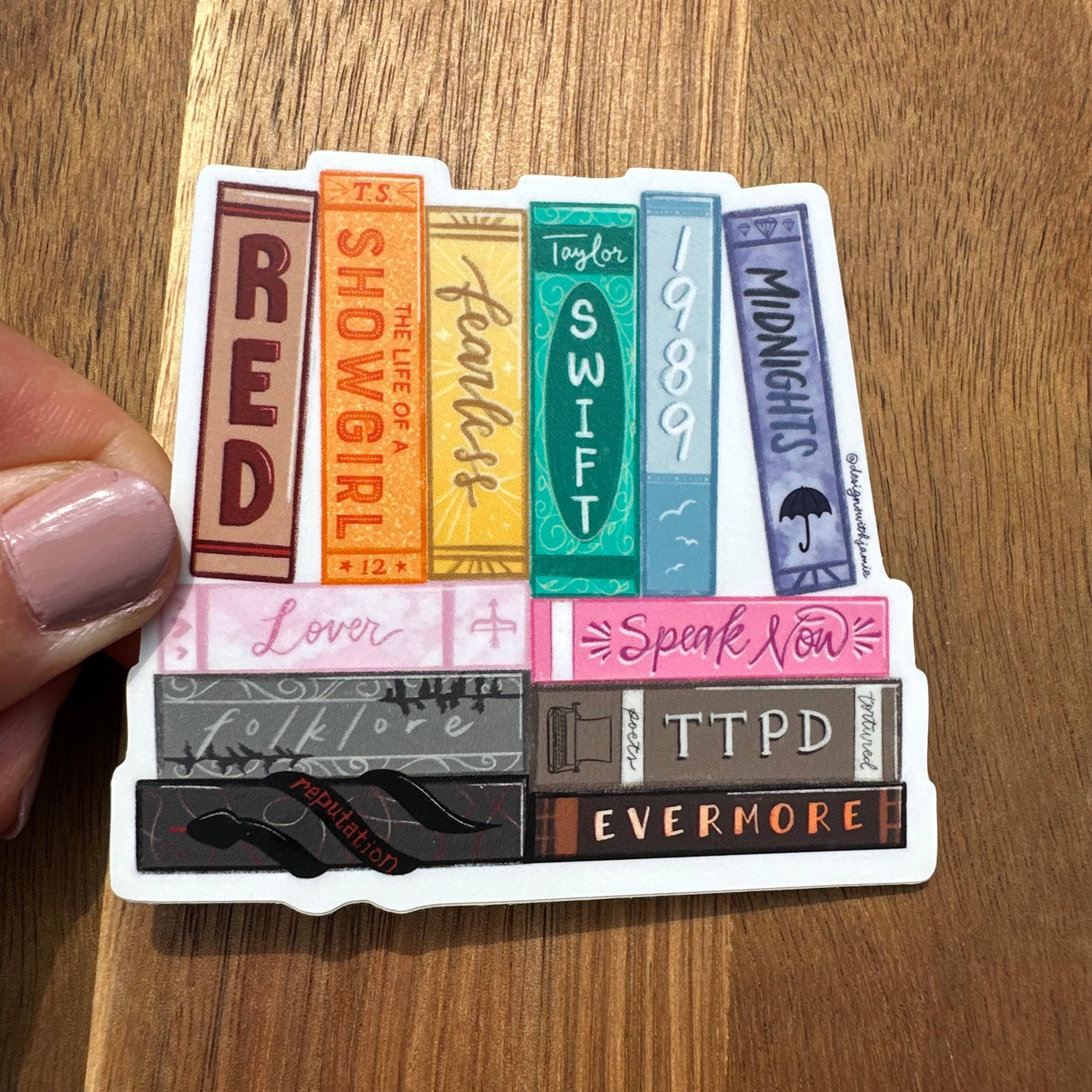 Designs with Jamie - Wholesale Sticker - 12Eras Book Sticker2