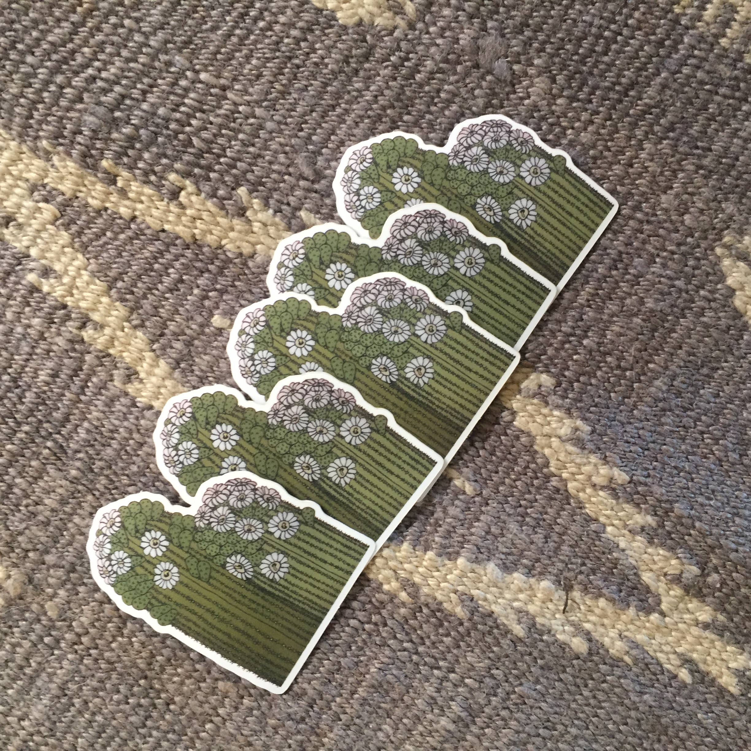 Sonoran Witch Boy - Wholesale Sticker - Double Saguaro Sticker 2