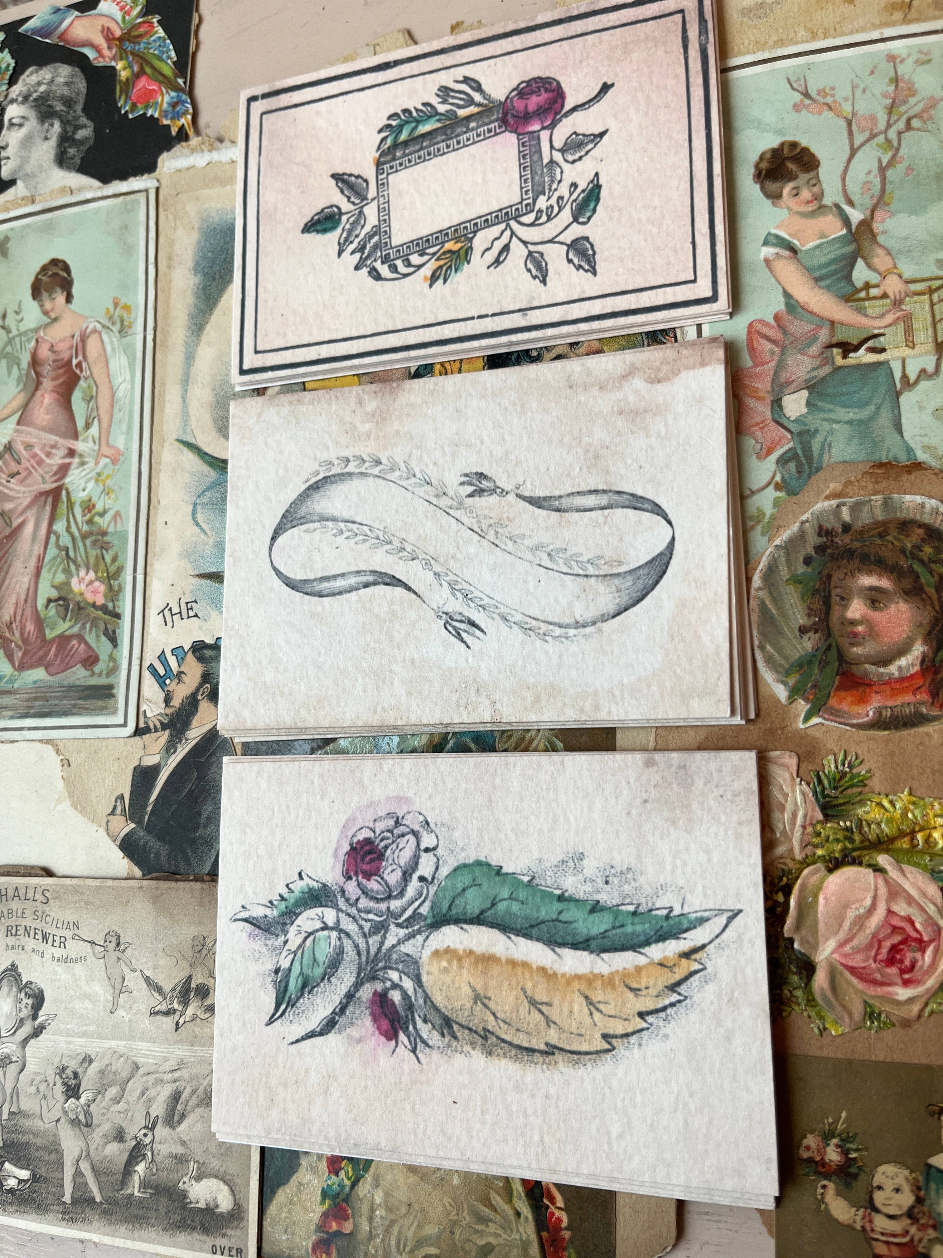 Parcel – wholesale Stationery/notecard set – Vintage Inspired Calling Cards2