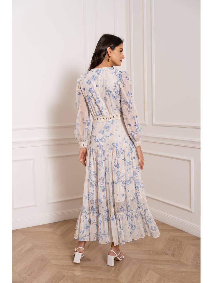 CHOKLATE PARIS - Wholesale Gown - Women's - Long lace dress Avril (S-M-L-XL) - 80957-3