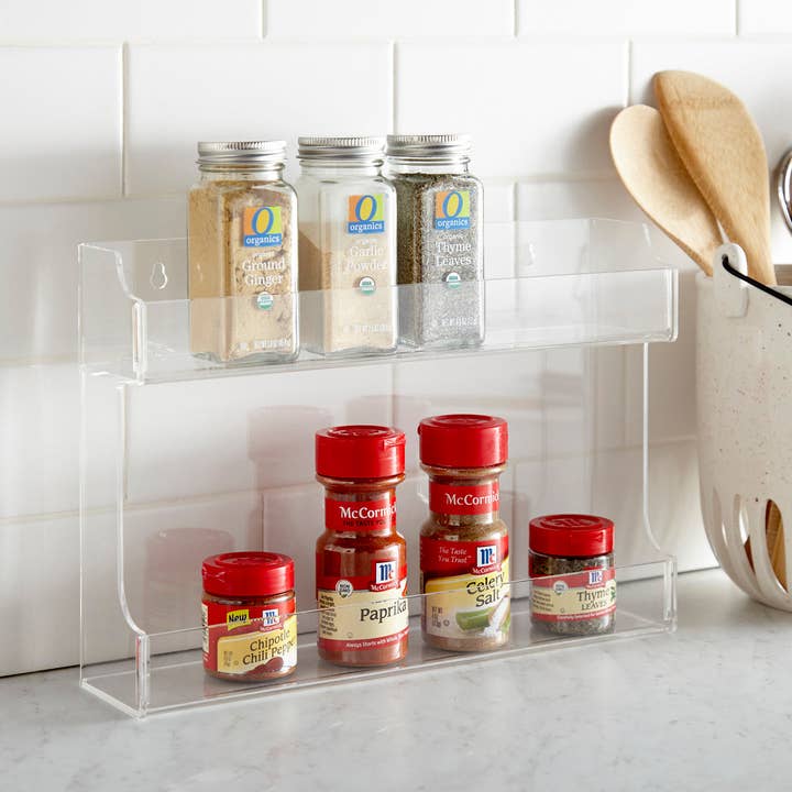 2-Shelf Spice Rack for wholesale by Huang Acrylic