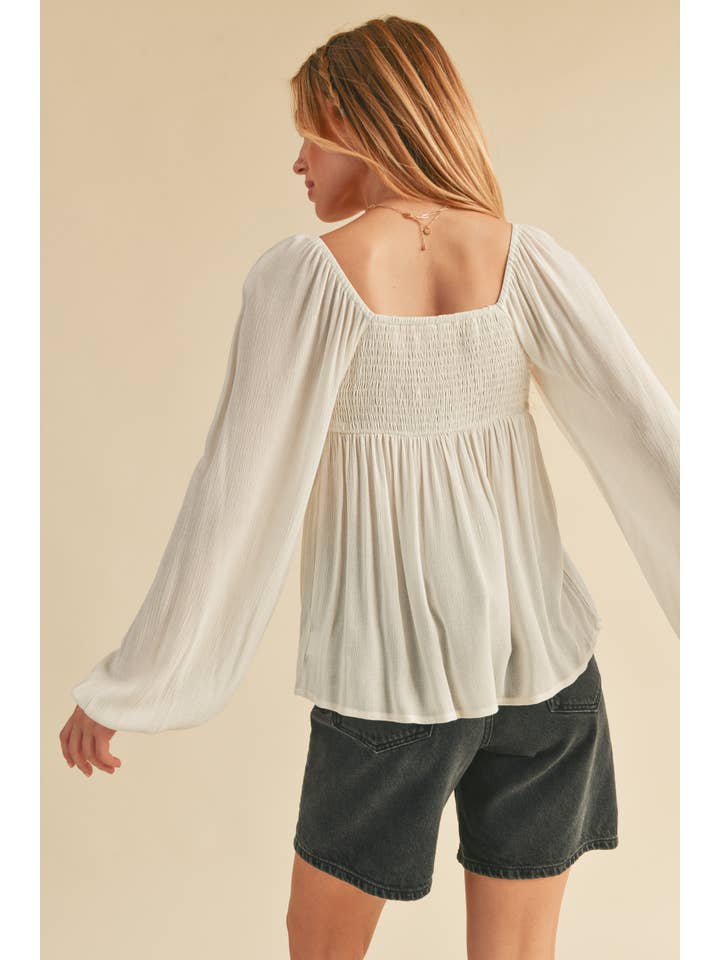 AEMI + CO - Wholesale Blouse - Women's - 8136BK Silvana Top13