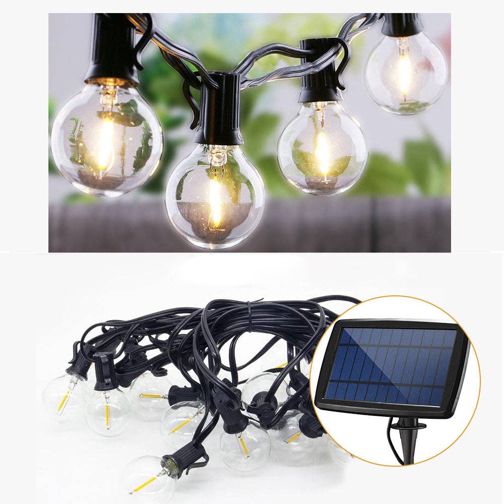 ENER-J - Wholesale String Lights - Solar string lights with 25+2 Bulbs, 7.6m8