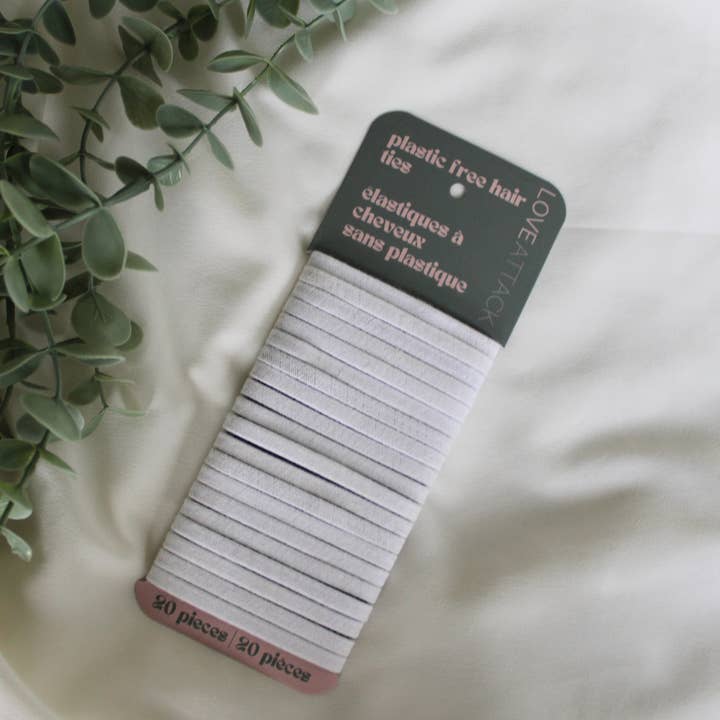 Love Attack - Wholesale Hair Tie - Organic Plastic Free Biodegradable Hair Ties - 20 Pack
