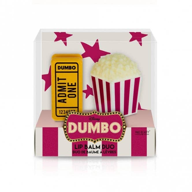 Mad Beauty – Großhandel Lippenbalsam-Sets – Mad Beauty Lippenbalsam-Duo mit Disney Dumbo Popcorn & Ticket