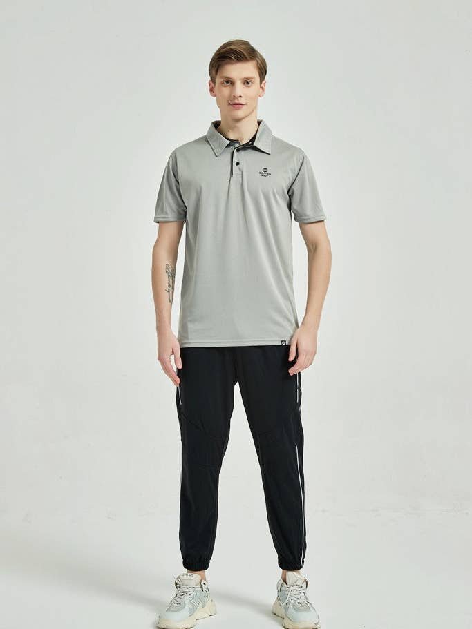 Polo T-shirt Homme Dry Fit Gris Clair pour la vente par Neyo