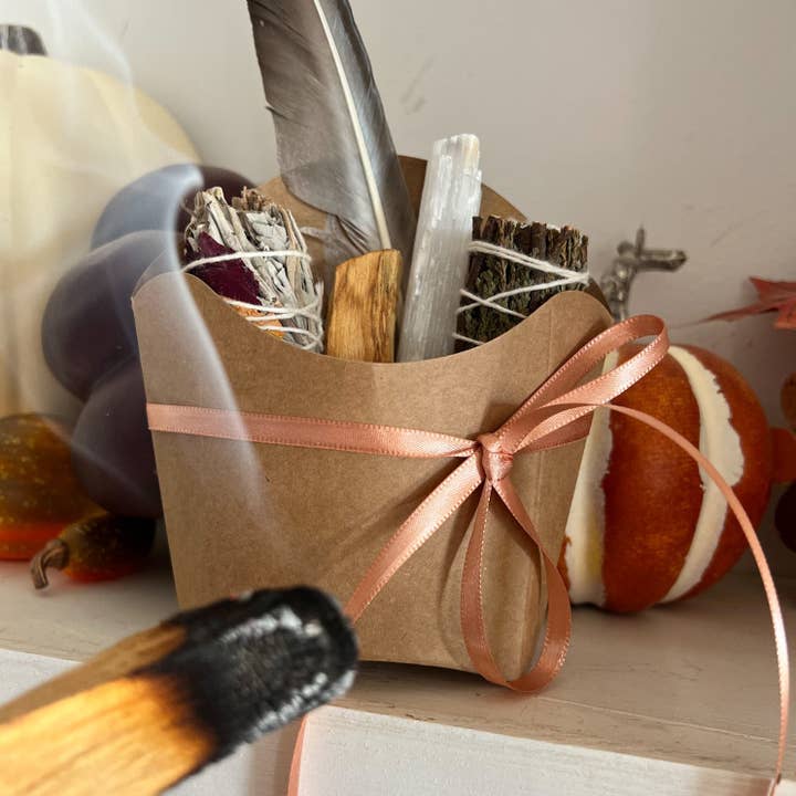 Side of Good Vibes Smudge Kit for wholesale by Rock This Out